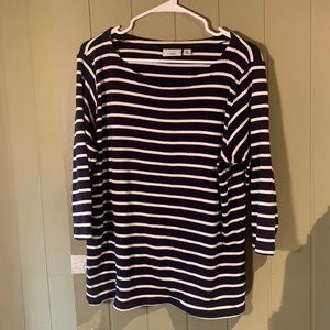 100% Cotton L.L. Bean Boatneck Top